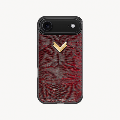 iPhone Air Case, Calf Leather, Lizard Texture