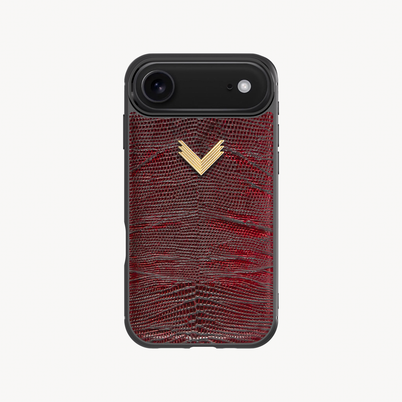 iPhone 17 Air Case, Calf Leather, Lizard Texture