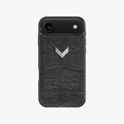 iPhone Air Case, Calf Leather, Lizard Texture