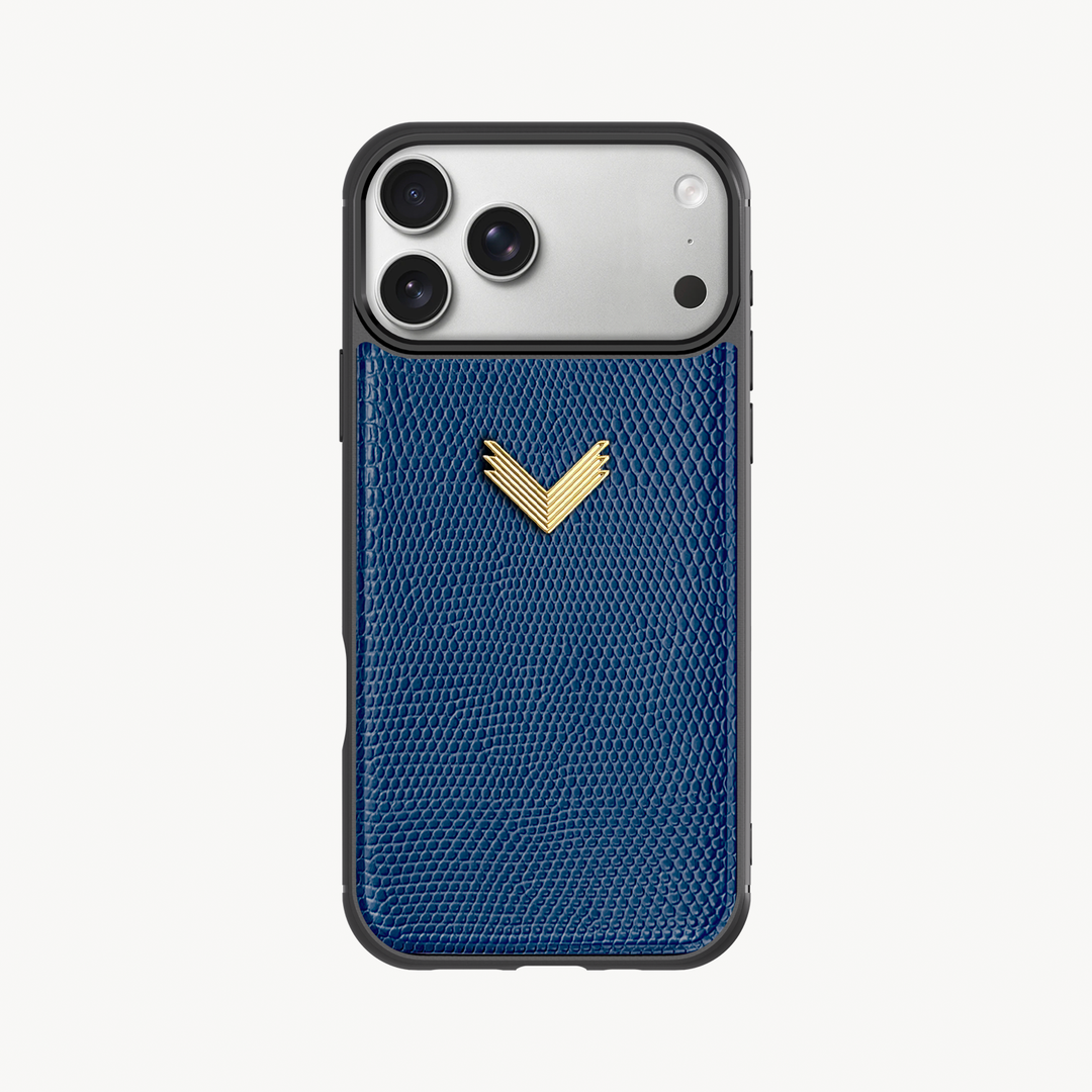 iPhone 17 Pro Phone Case, Calf Leather, Lizard Texture