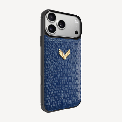 iPhone 17 Pro Phone Case, Calf Leather, Lizard Texture