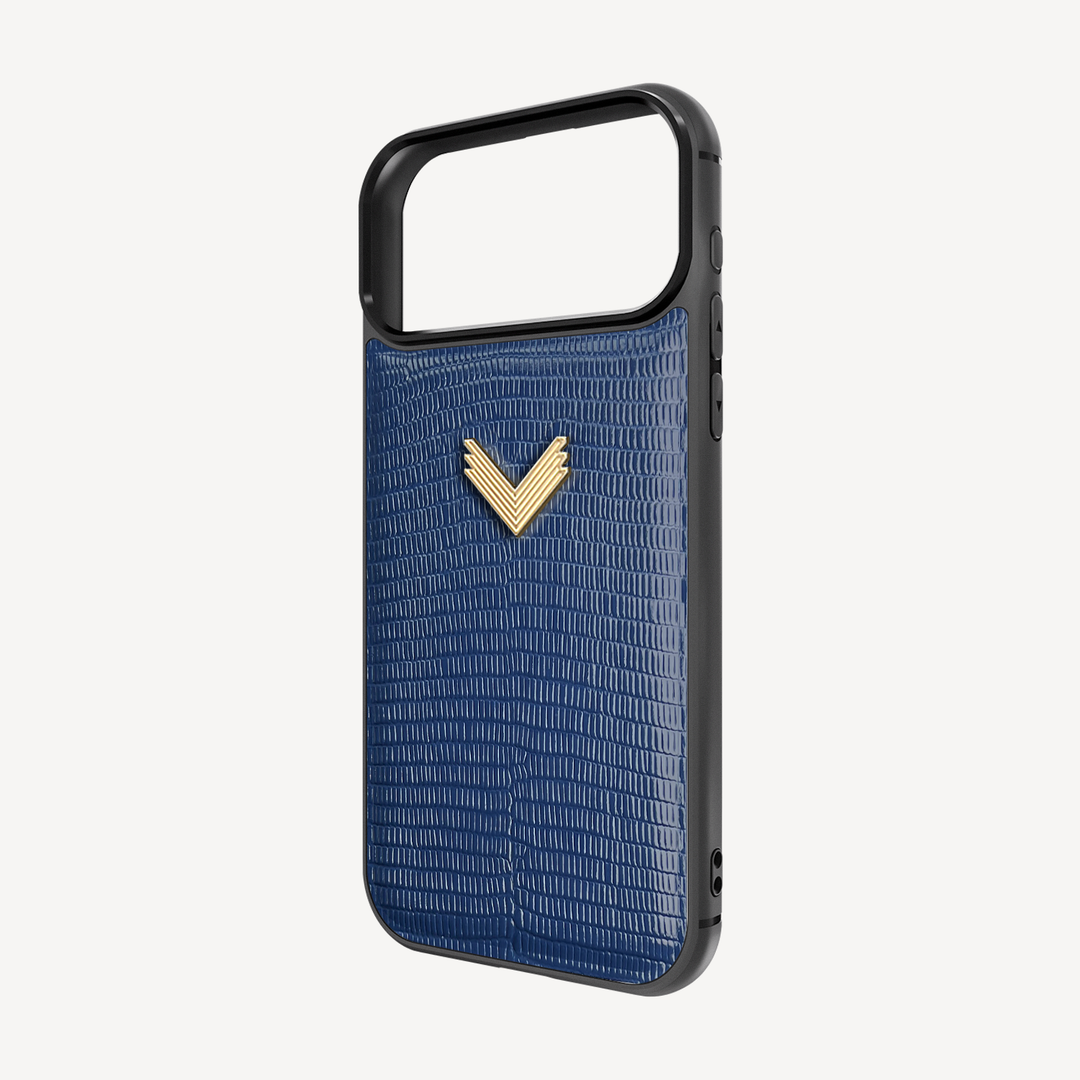 iPhone 17 Pro Phone Case, Calf Leather, Lizard Texture