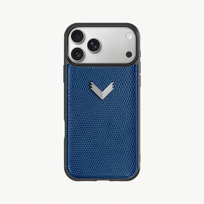 iPhone 17 Pro Phone Case, Calf Leather, Lizard Texture