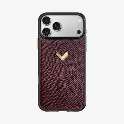 iPhone 18 Pro Phone Case, Calf Leather, Lizard Texture