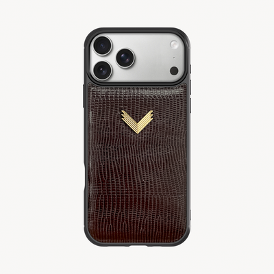 iPhone 18 Pro Phone Case, Calf Leather, Lizard Texture