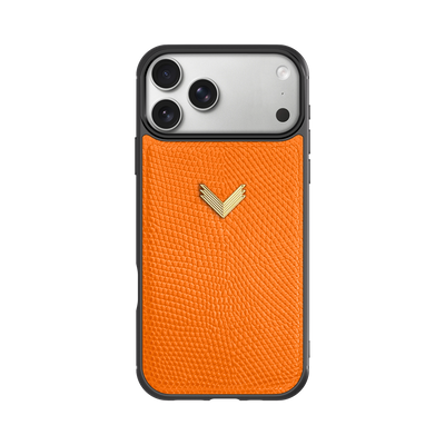 iPhone 17 Pro Max Phone Case, Calf Leather, Lizard Texture