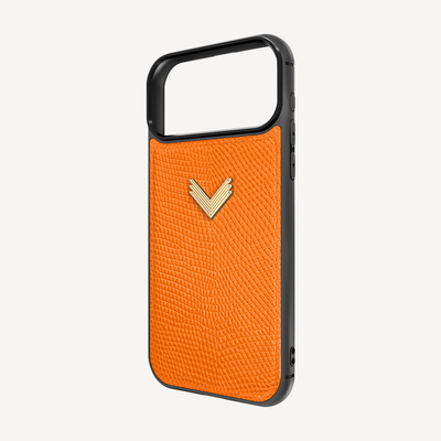 iPhone 17 Pro Max Phone Case, Calf Leather, Lizard Texture
