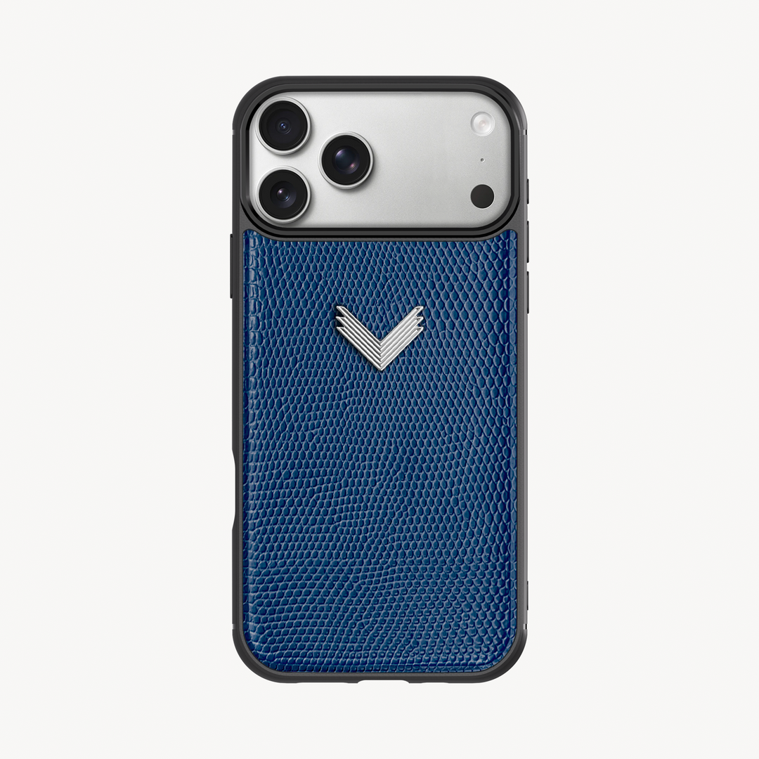iPhone 17 Pro Max Phone Case, Calf Leather, Lizard Texture