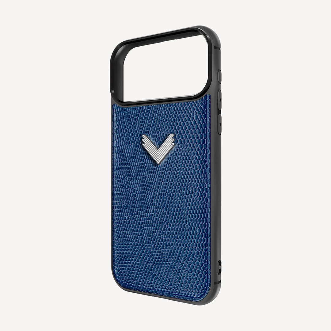 iPhone 17 Pro Max Phone Case, Calf Leather, Lizard Texture