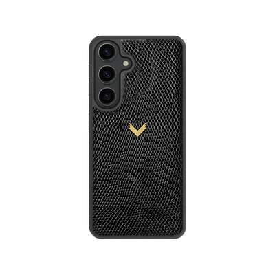 Samsung S25 Phone Case, Calf Leather, Lizard Texture