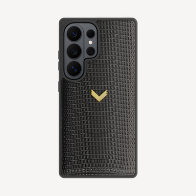 Samsung S26 Ultra Phone Case, Calf Leather, Lizard Texture