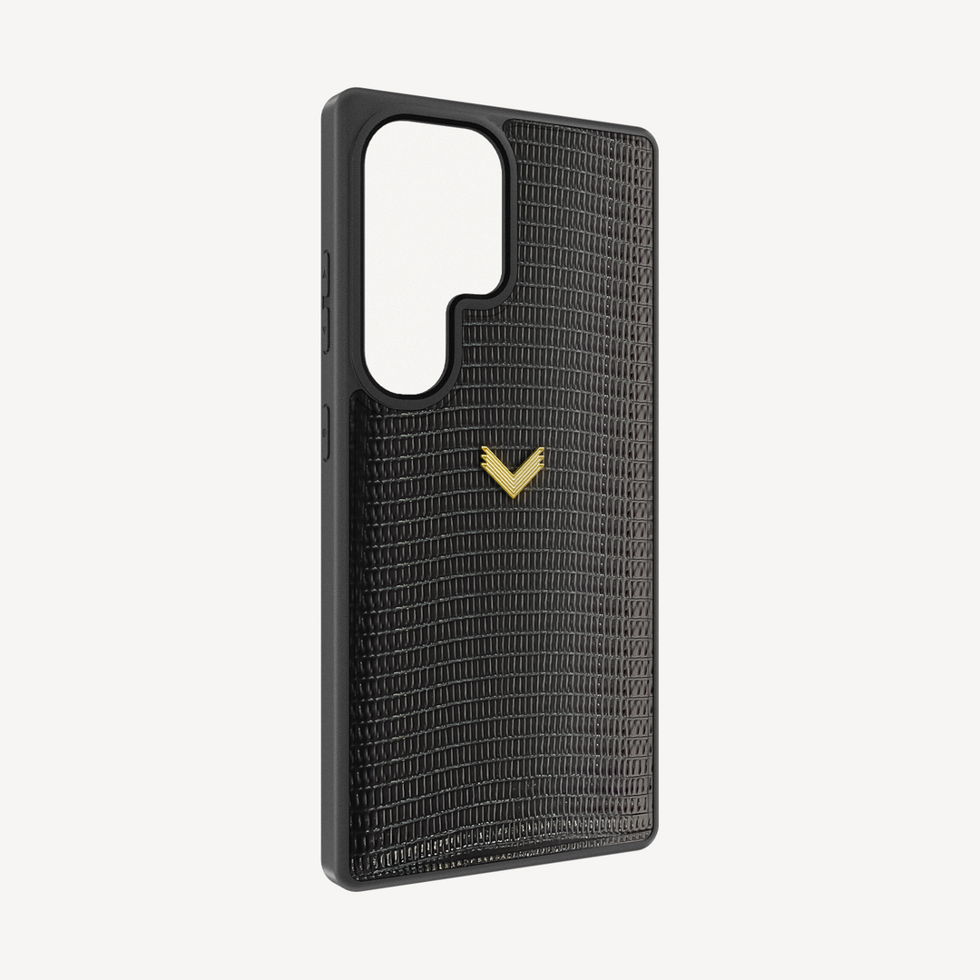 Samsung S26 Ultra Phone Case, Calf Leather, Lizard Texture