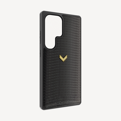 Samsung S26 Ultra Phone Case, Calf Leather, Lizard Texture