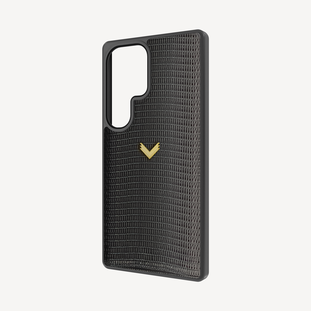 Samsung S26 Ultra Phone Case, Calf Leather, Lizard Texture