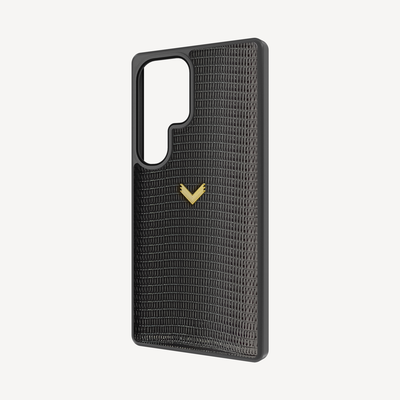 Samsung S26 Ultra Phone Case, Calf Leather, Lizard Texture