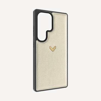 Samsung S25 Ultra Phone Case, Calf Leather, Lizard Texture