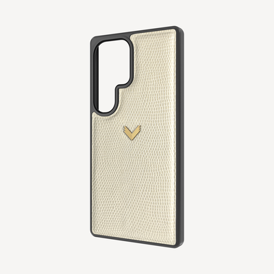Samsung S25 Ultra Phone Case, Calf Leather, Lizard Texture