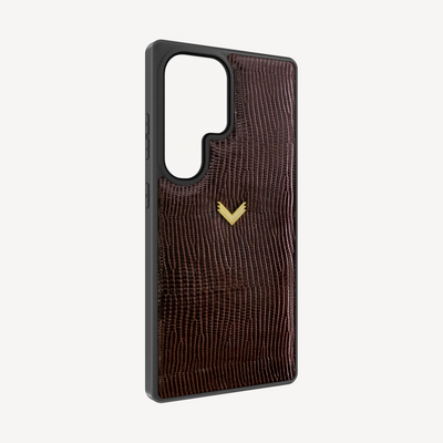 Samsung S26 Ultra Phone Case, Calf Leather, Lizard Texture