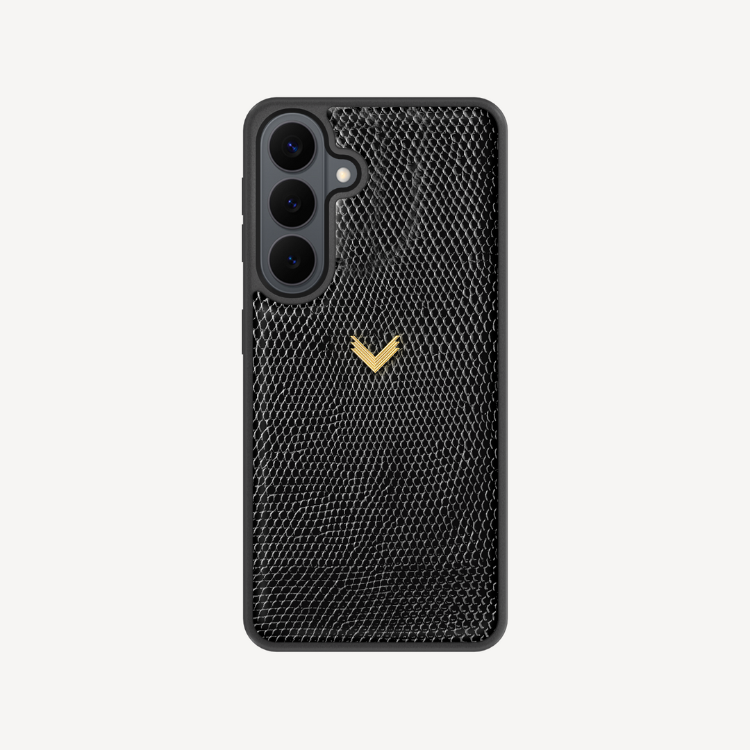 Samsung S26 Phone Case, Calf Leather, Lizard Texture