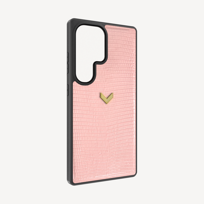 Samsung S25 Ultra Phone Case, Calf Leather, Lizard Texture