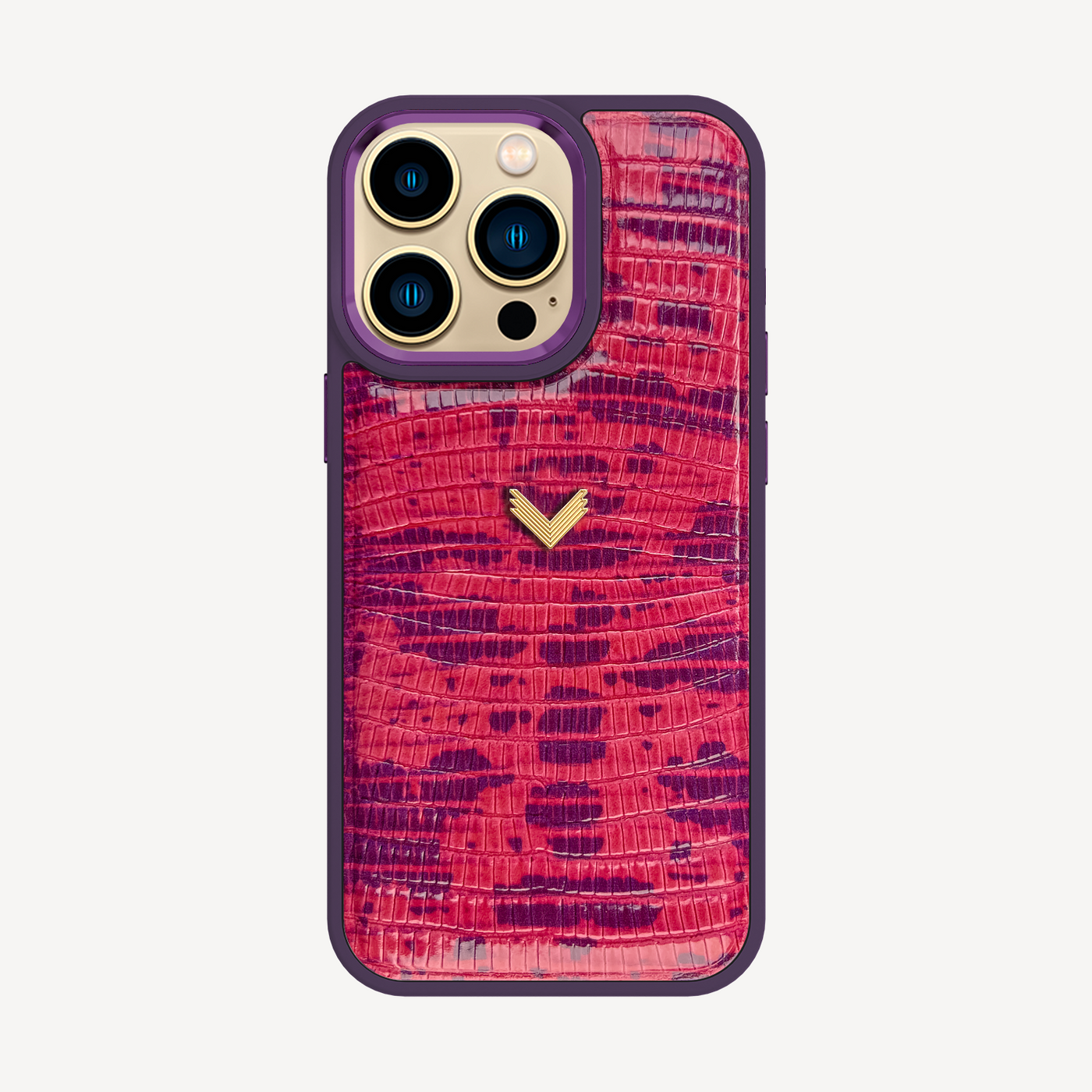 iPhone 14 Pro Max Case, Calf Leather, Lizard Texture