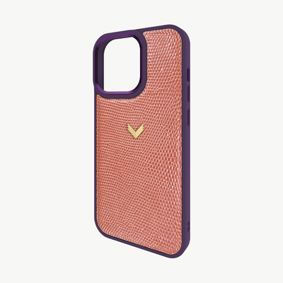 iPhone 14 Pro Max Case, Calf Leather, Lizard Texture