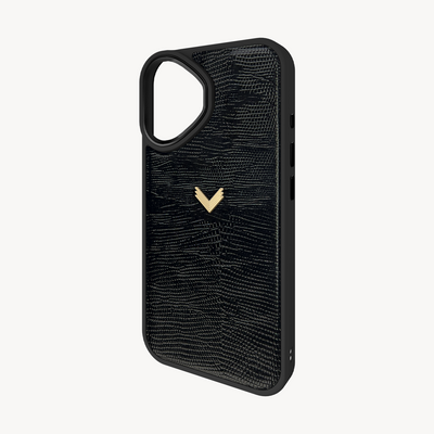 iPhone 16 Pro Max Case, Calf Leather, Lizard Texture