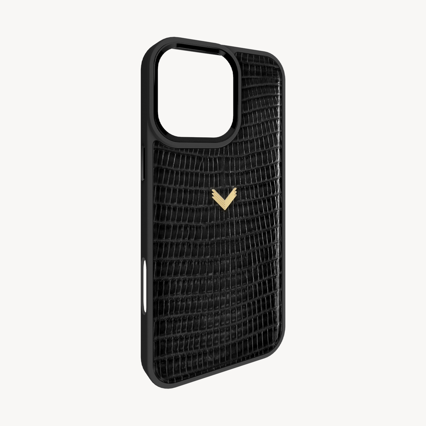 iPhone 16 Pro Phone Case, Calf Leather, Lizard Texture