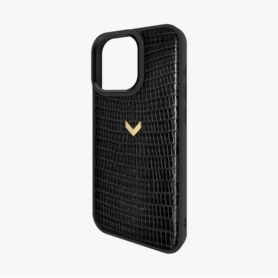 iPhone 16 Pro Max Case, Calf Leather, Lizard Texture