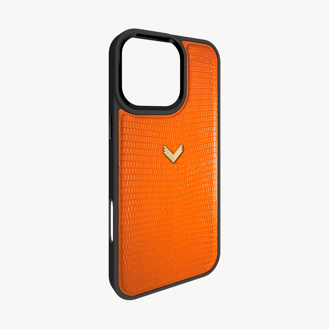 iPhone 16 Pro Max Case, Calf Leather, Lizard Texture