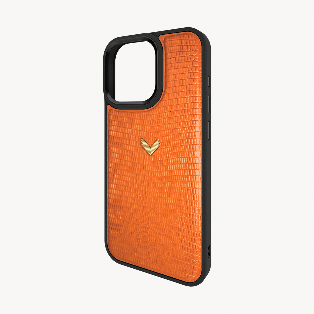 iPhone 16 Pro Max Case, Calf Leather, Lizard Texture