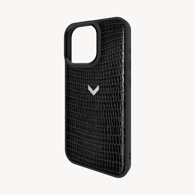 iPhone 16 Pro Phone Case, Calf Leather, Lizard Texture