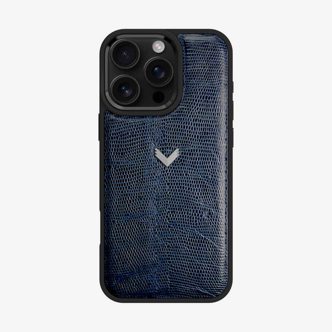 iPhone 16 Pro Phone Case, Calf Leather, Lizard Texture