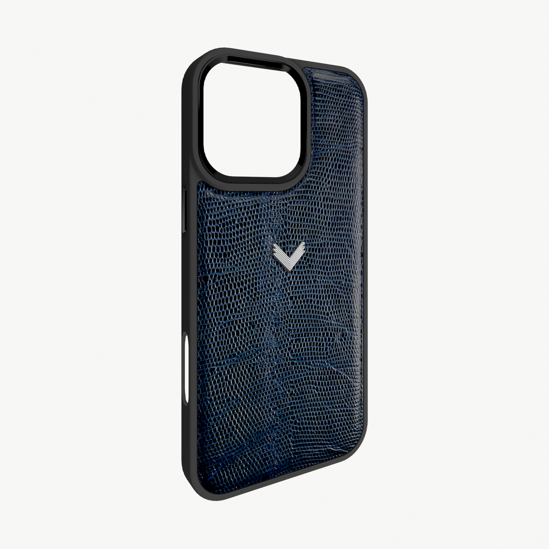 iPhone 16 Pro Phone Case, Calf Leather, Lizard Texture