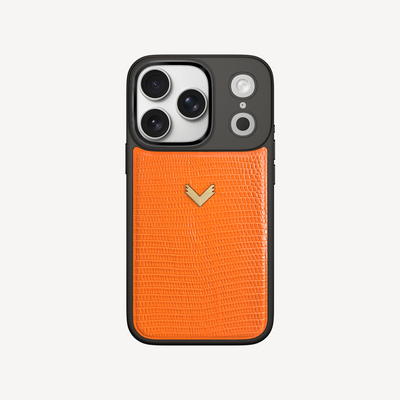 iPhone 17 Pro Phone Case, Calf Leather, Lizard Texture