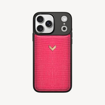 iPhone 17 Pro Max Case, Calf Leather, Lizard Texture