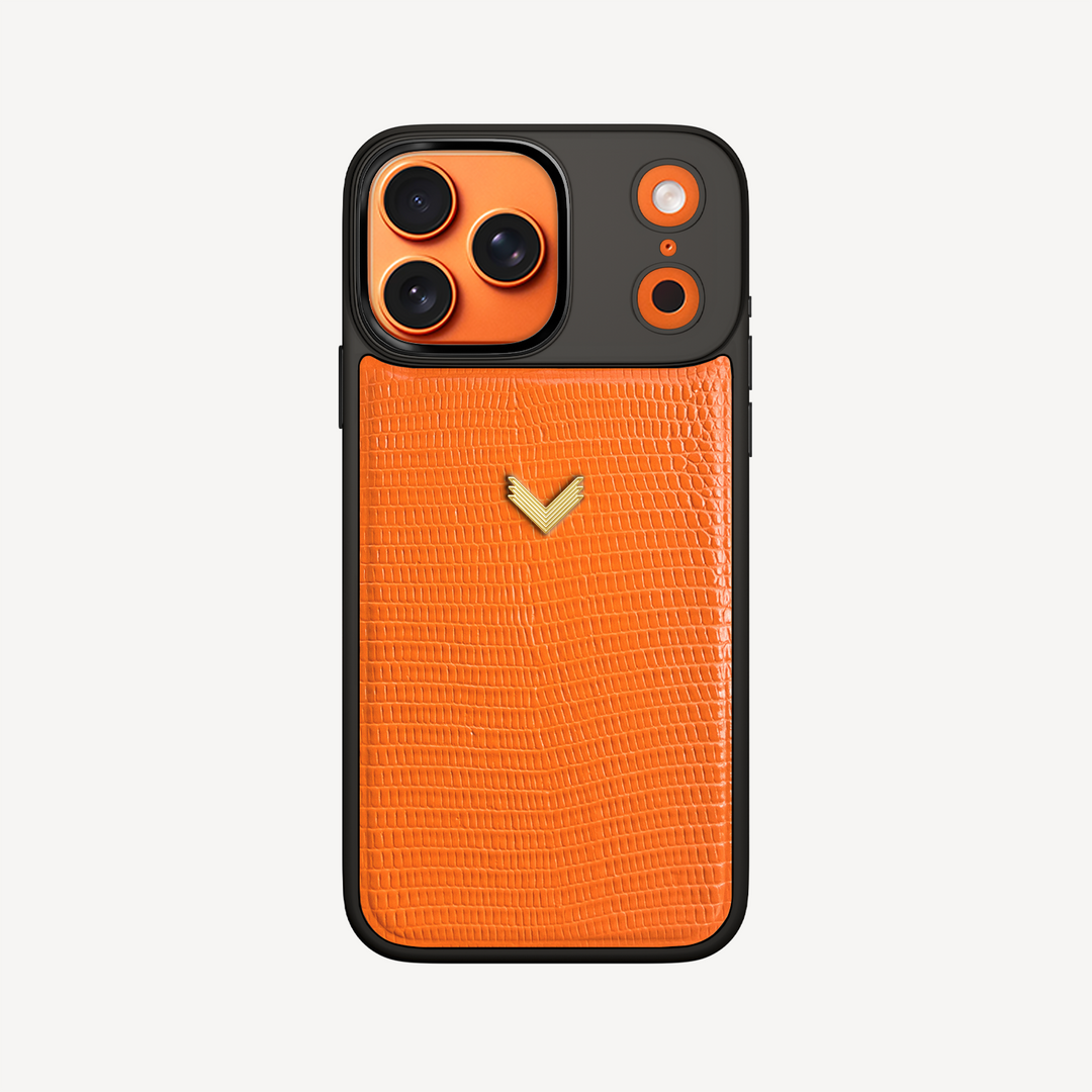 iPhone 17 Pro Max Case, Calf Leather, Lizard Texture