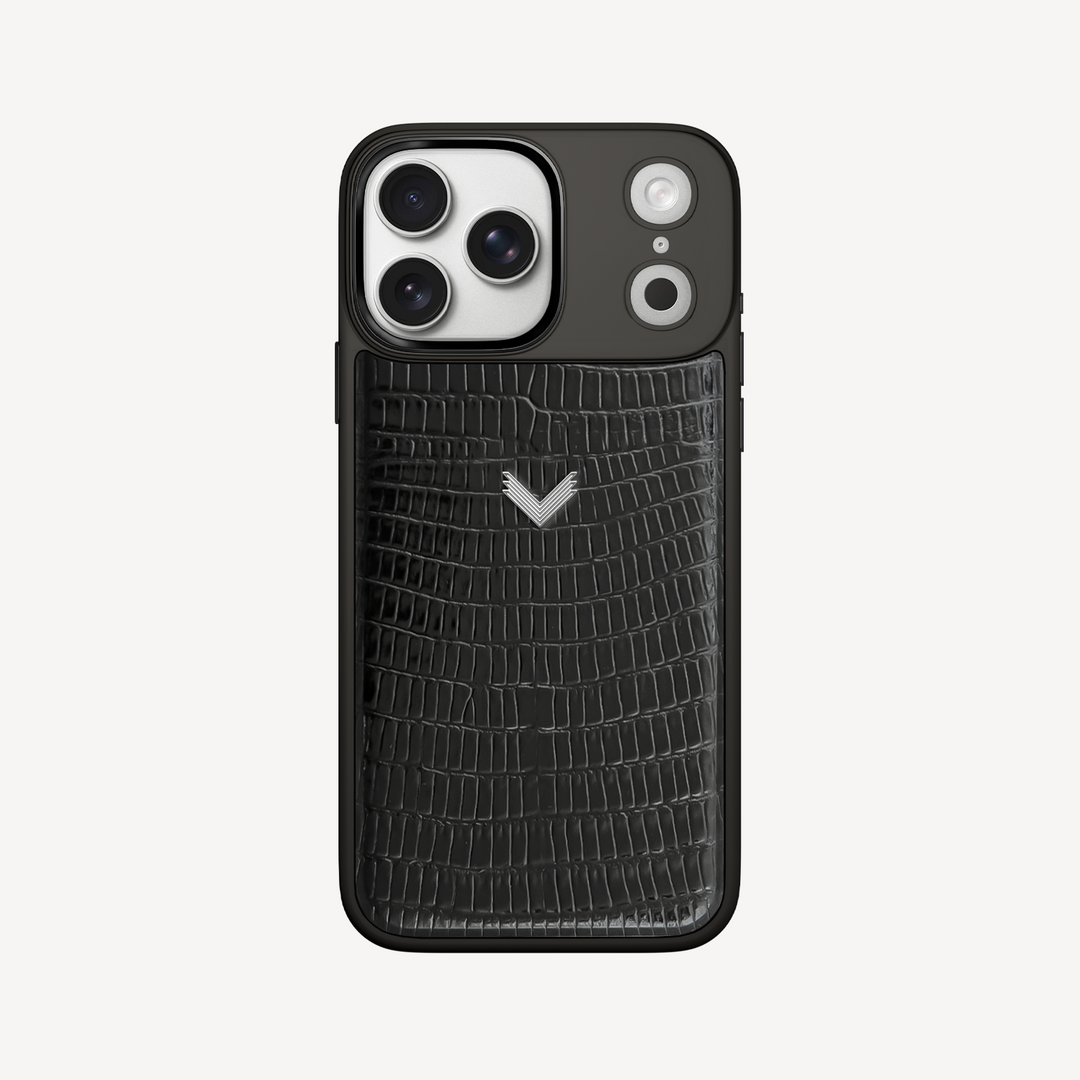 iPhone 18 Pro Max Phone Case, Calf Leather, Lizard Texture