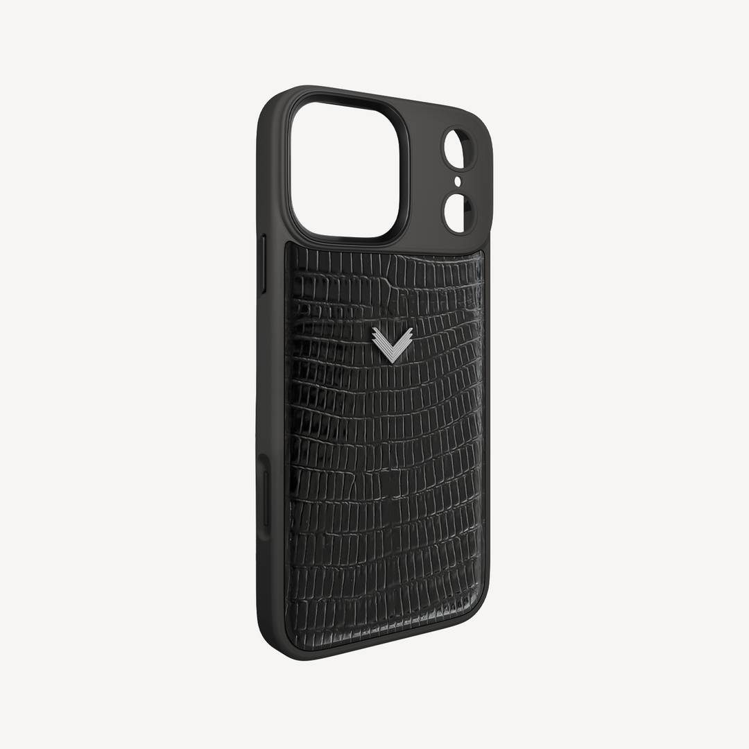 iPhone 17 Pro Max Case, Calf Leather, Lizard Texture