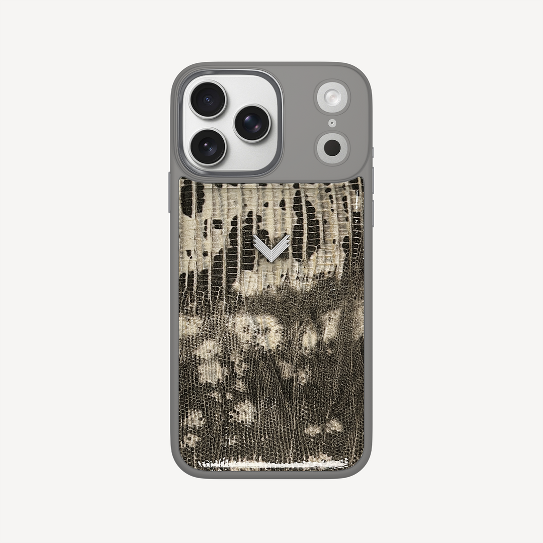 iPhone 18 Pro Max Phone Case, Calf Leather, Lizard Texture