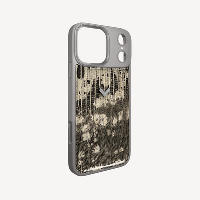 iPhone 17 Pro Max Case, Calf Leather, Lizard Texture