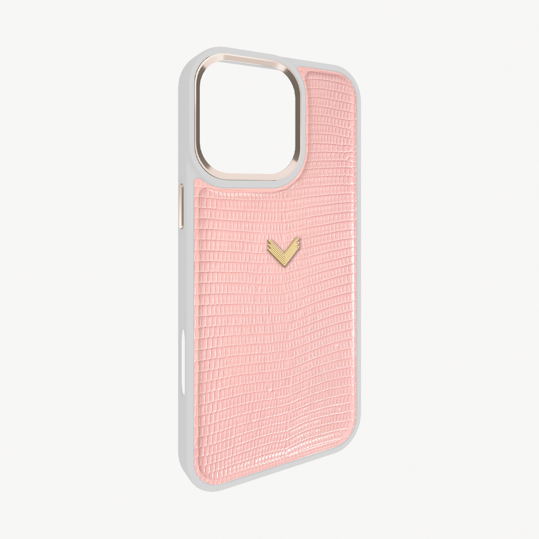 iPhone 16 Pro Max Case, Calf Leather, Lizard Texture
