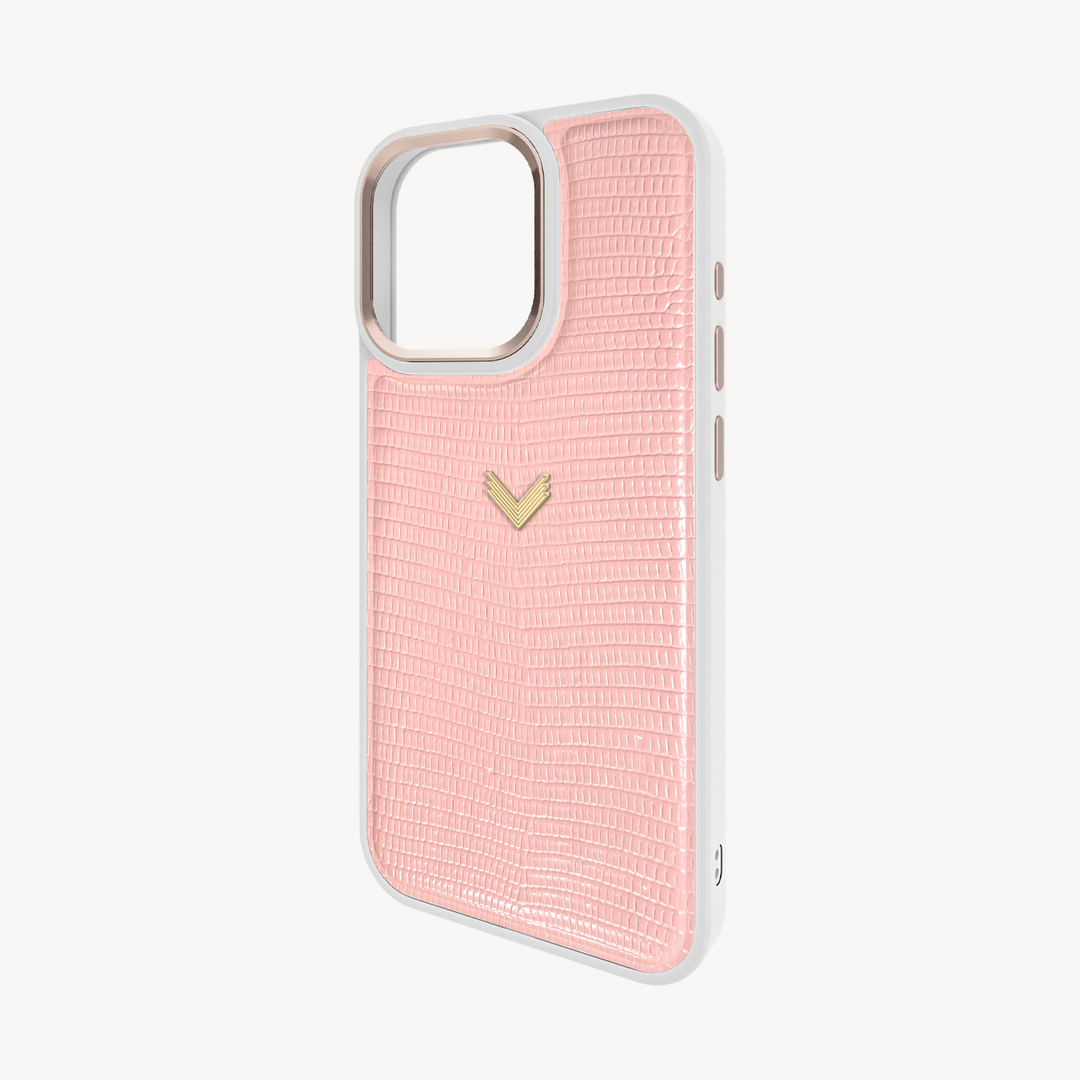 iPhone 16 Pro Max Case, Calf Leather, Lizard Texture