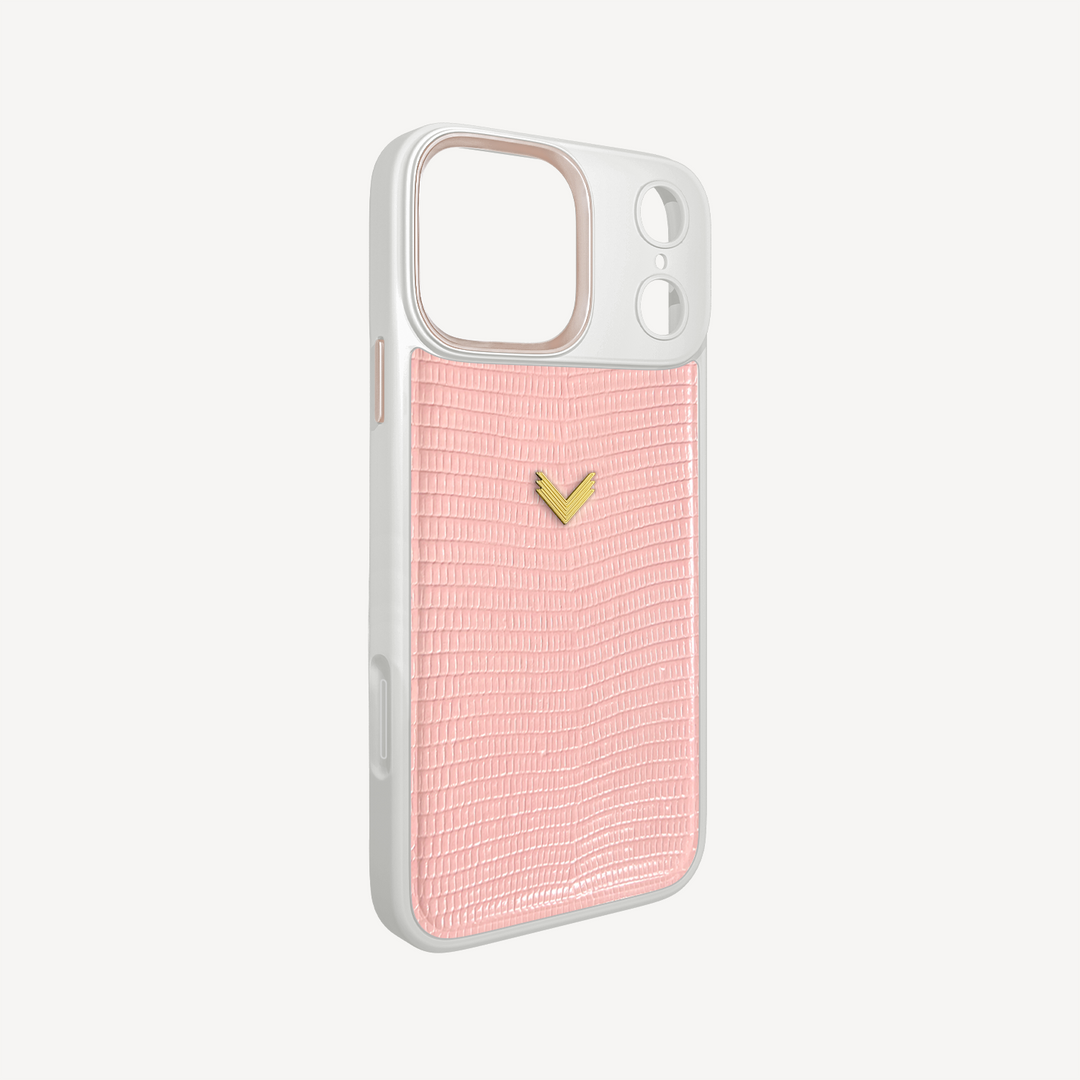 iPhone 18 Pro Phone Case, Calf Leather, Lizard Texture