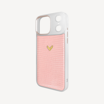 iPhone 18 Pro Phone Case, Calf Leather, Lizard Texture