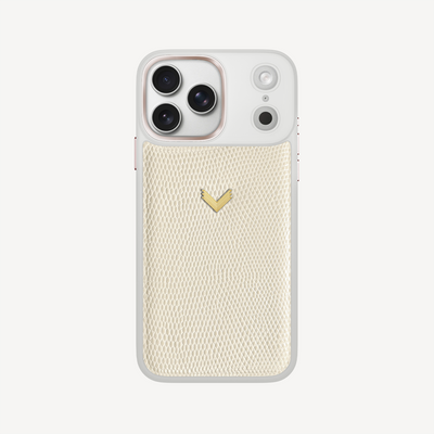 iPhone 17 Pro Max Case, Calf Leather, Lizard Texture