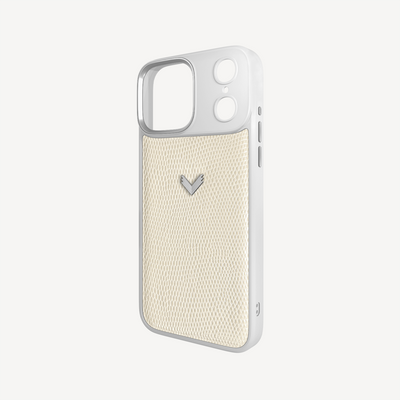 iPhone 18 Pro Phone Case, Calf Leather, Lizard Texture