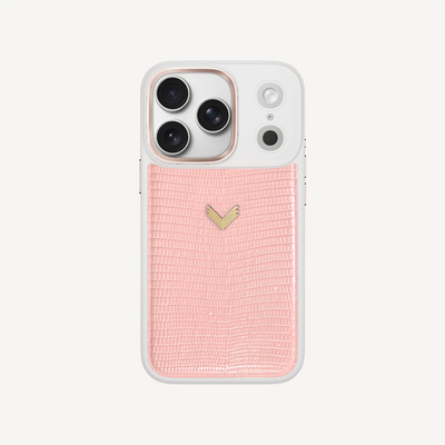 iPhone 18 Pro Phone Case, Calf Leather, Lizard Texture