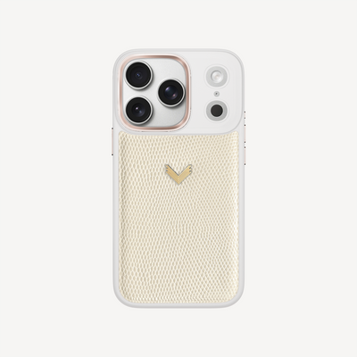 iPhone 18 Pro Phone Case, Calf Leather, Lizard Texture