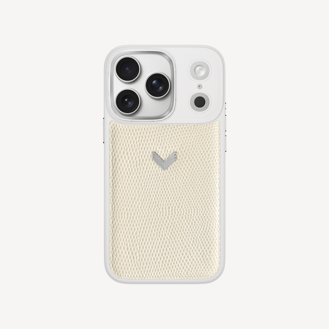 iPhone 18 Pro Phone Case, Calf Leather, Lizard Texture